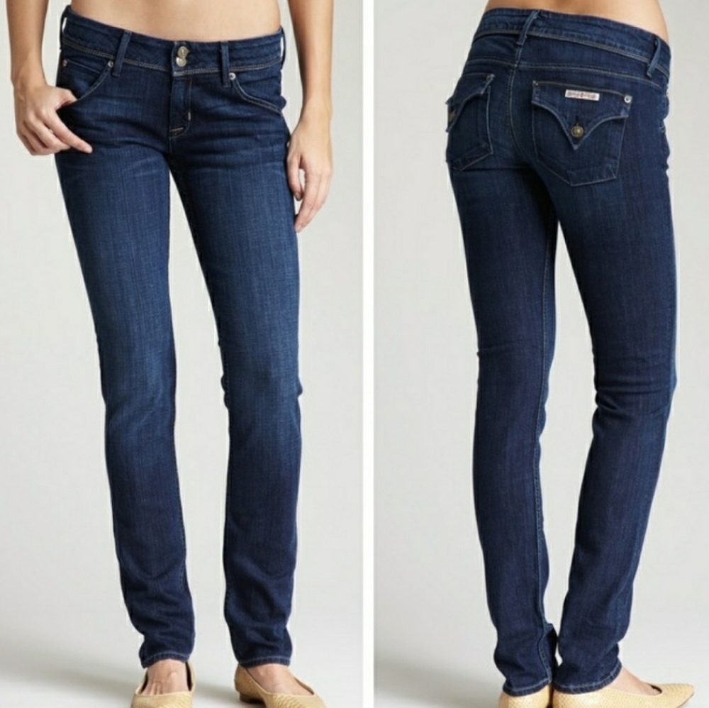 Hudson Collin Flap skinny jeans.